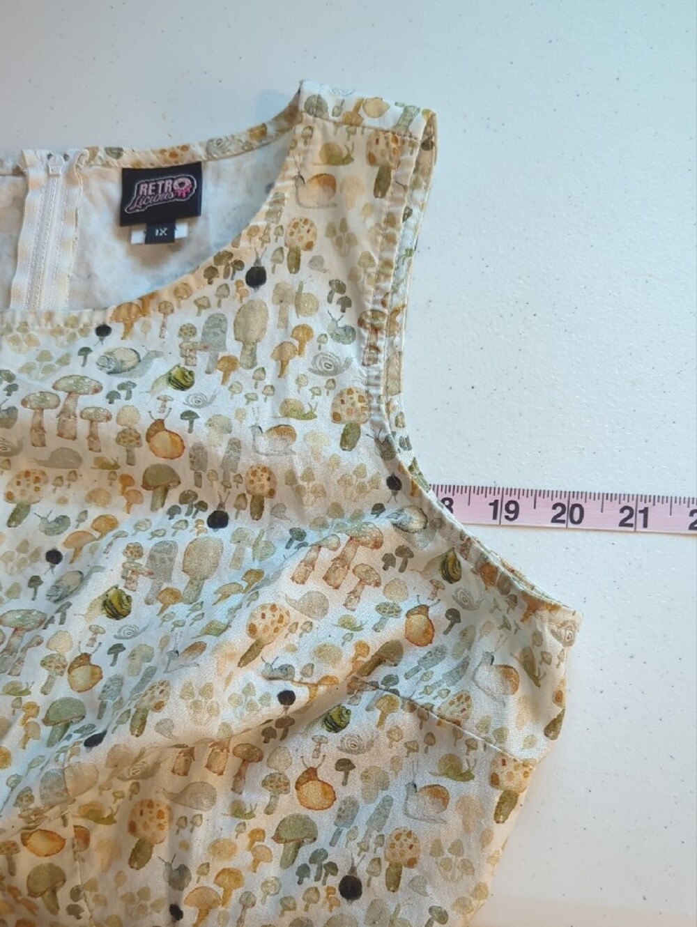 Retrolicious Snailing Along Twofer Dress size 1X Mushroom Nature Prints - Picture 11 of 14